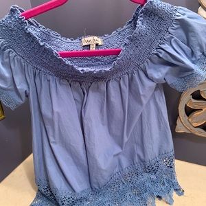 Off the shoulder lace top